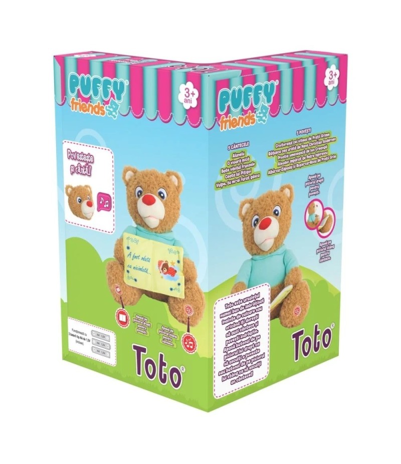 Jucarie de plus interactiva Ursuletul Toto Povesteste si canta