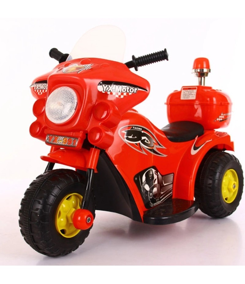 Motocicleta electrica de politie pentru copii, Lumini LED si Sunete