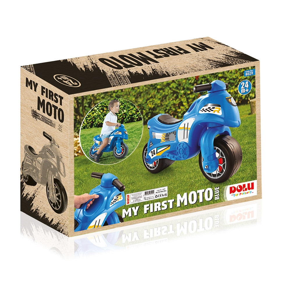 Motocicleta fara pedale,albastru