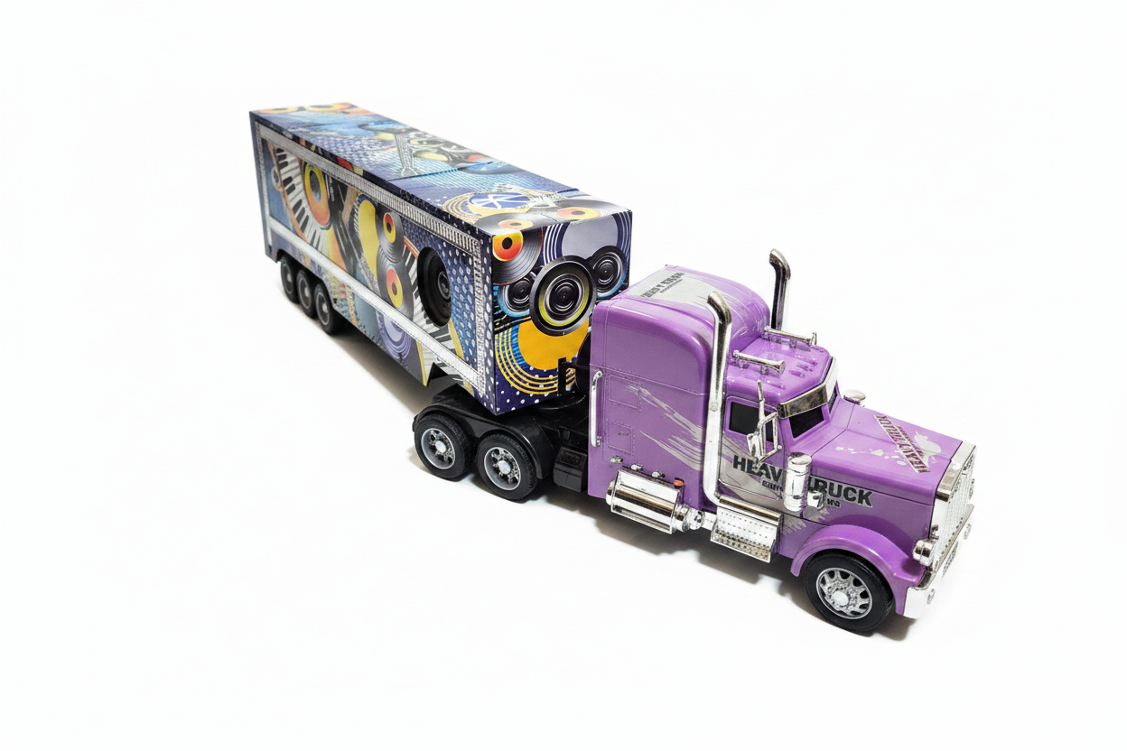 Camion Heavy Truck RC cu Bluetooth, Telecomandă și Boxă – Redă Muzică în Timp ce Conduci!