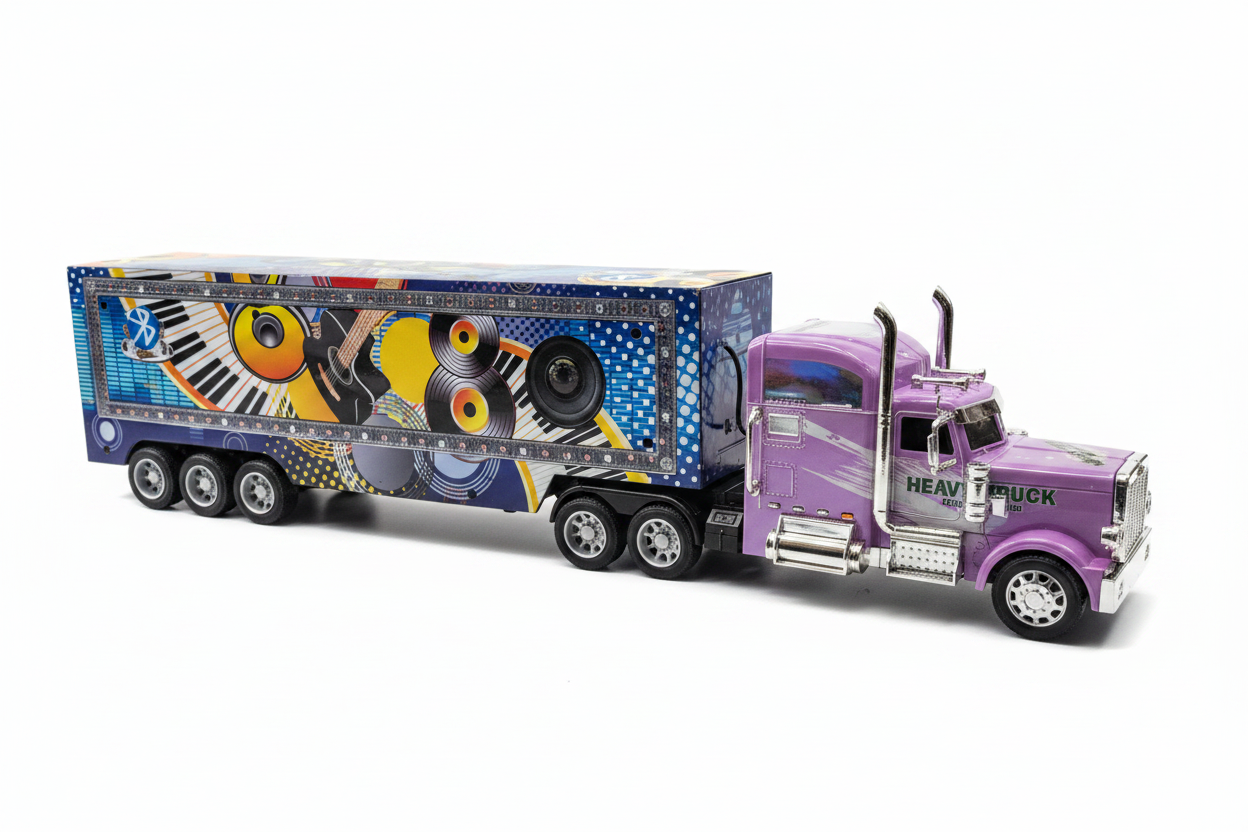 Camion Heavy Truck RC cu Bluetooth, Telecomandă și Boxă – Redă Muzică în Timp ce Conduci!