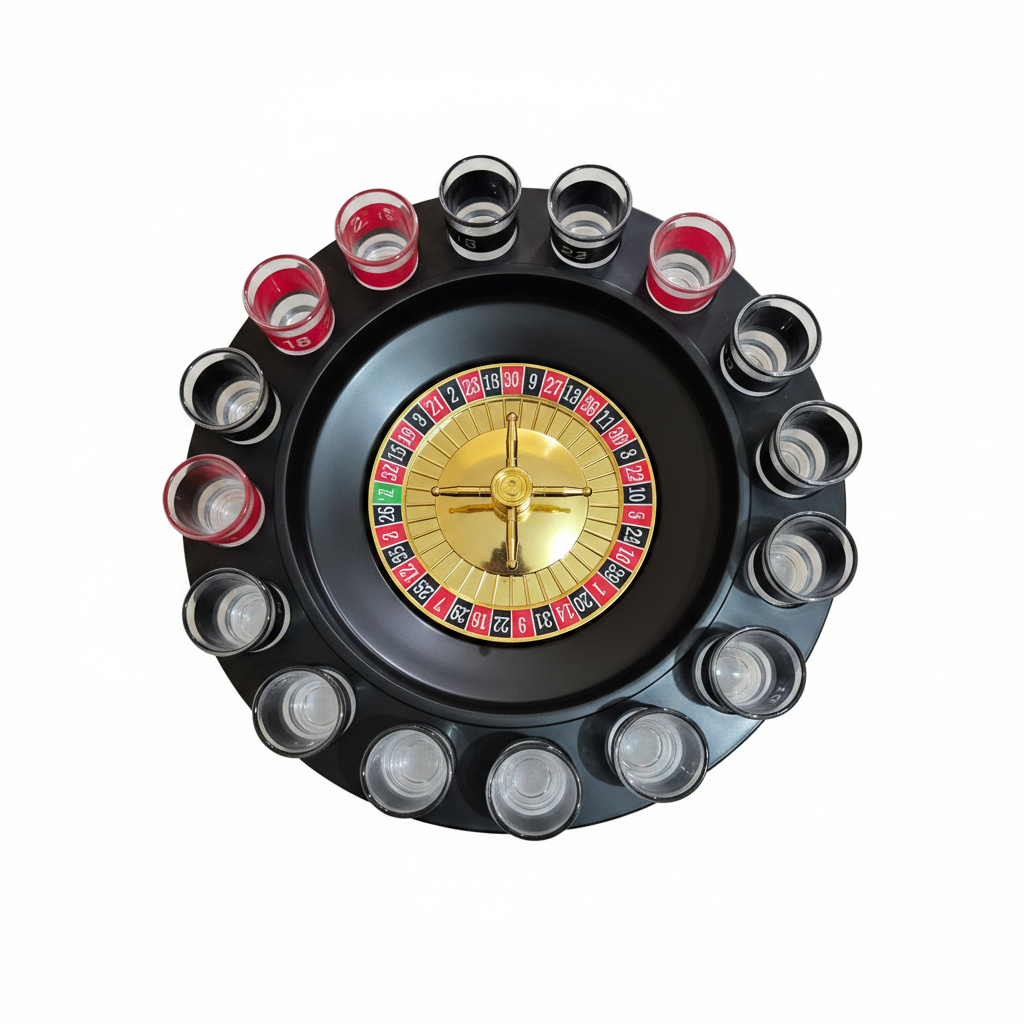 Drinking Roulette Set – Joc de Petrecere cu Pahare Shot