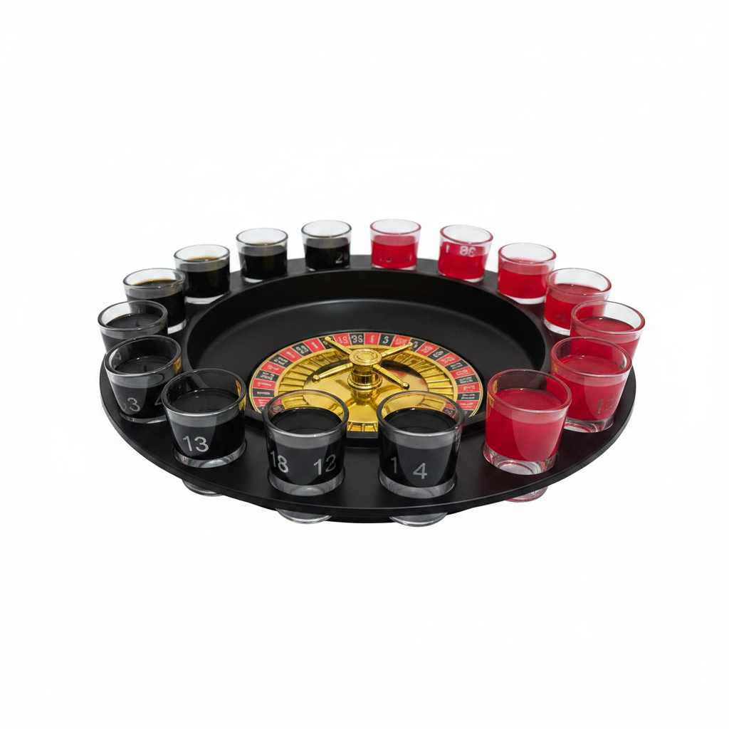 Drinking Roulette Set – Joc de Petrecere cu Pahare Shot