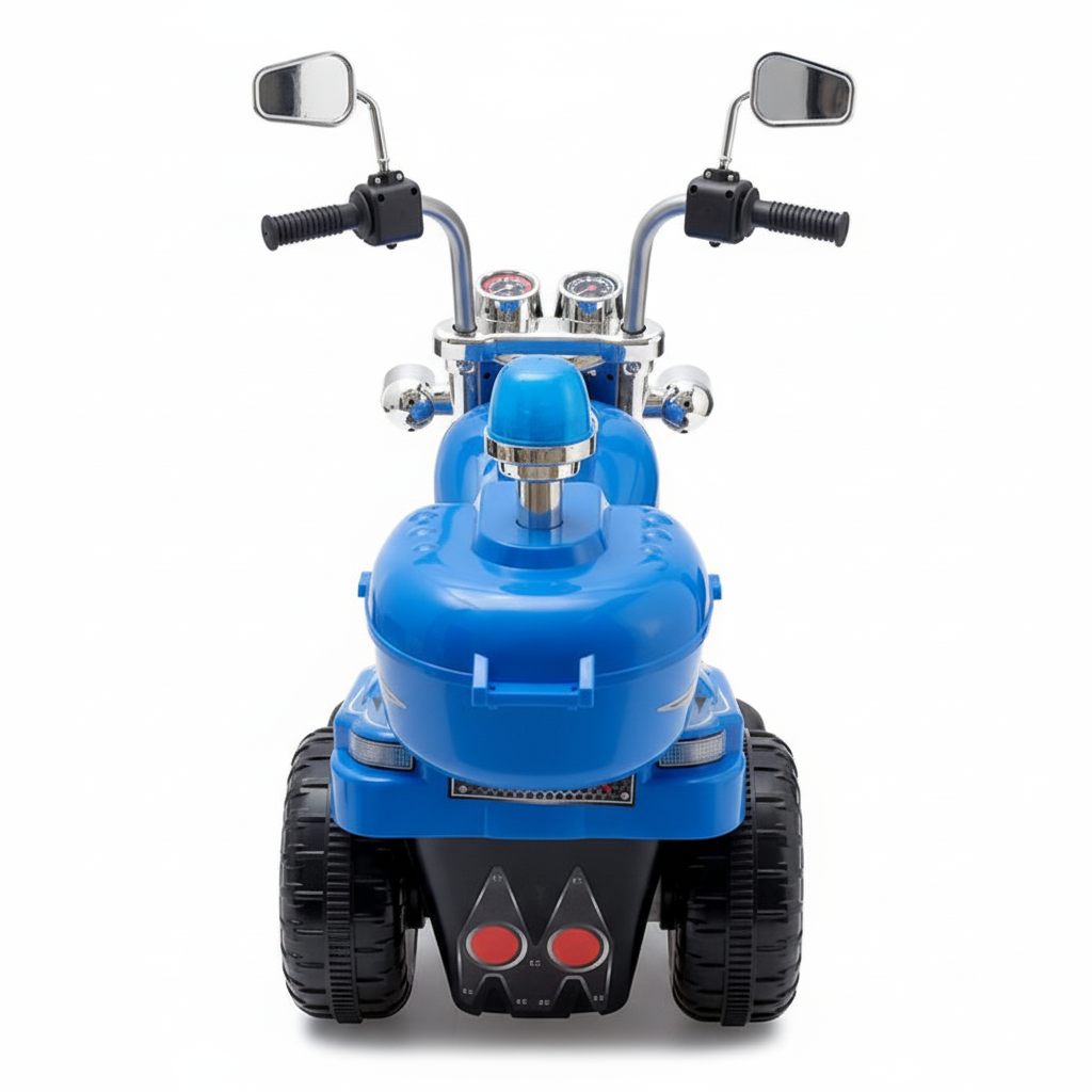 Motocicleta electrica politie copii albastru - dashboard