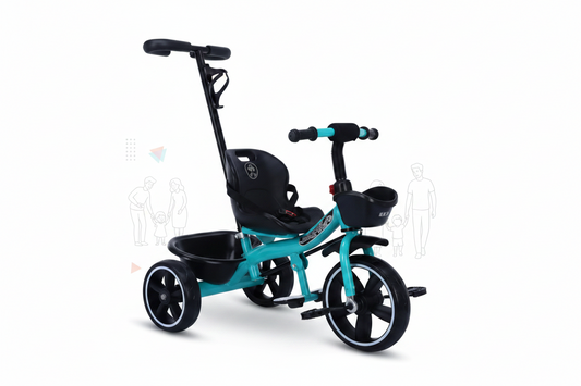 Tricicletă Jolly Kids  – Albastru | 2-6 ani