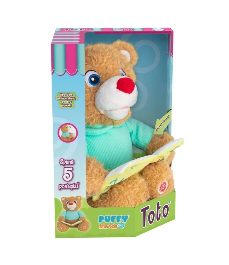 Jucarie de plus interactiva Ursuletul Toto Povesteste si canta