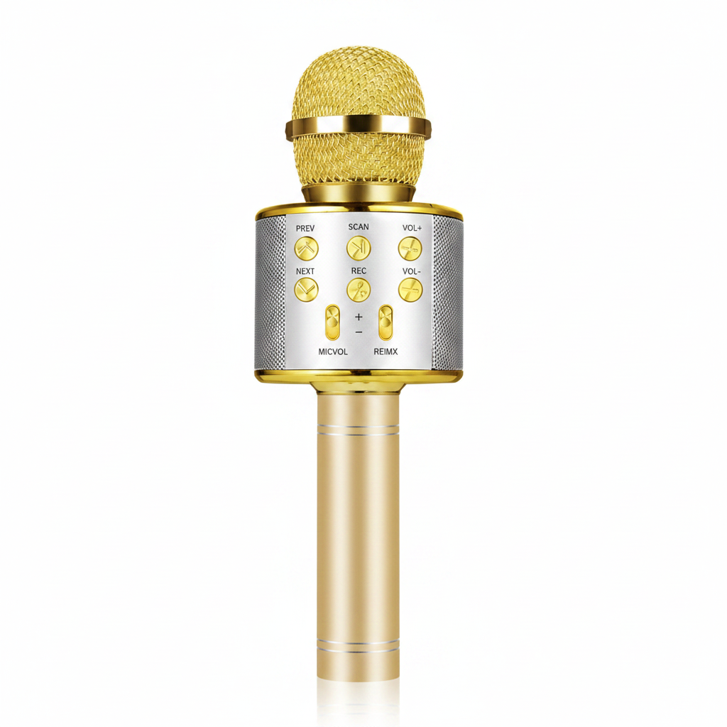 Set Karaoke Portabil – Boxă Bluetooth + 2 Microfoane Wireless