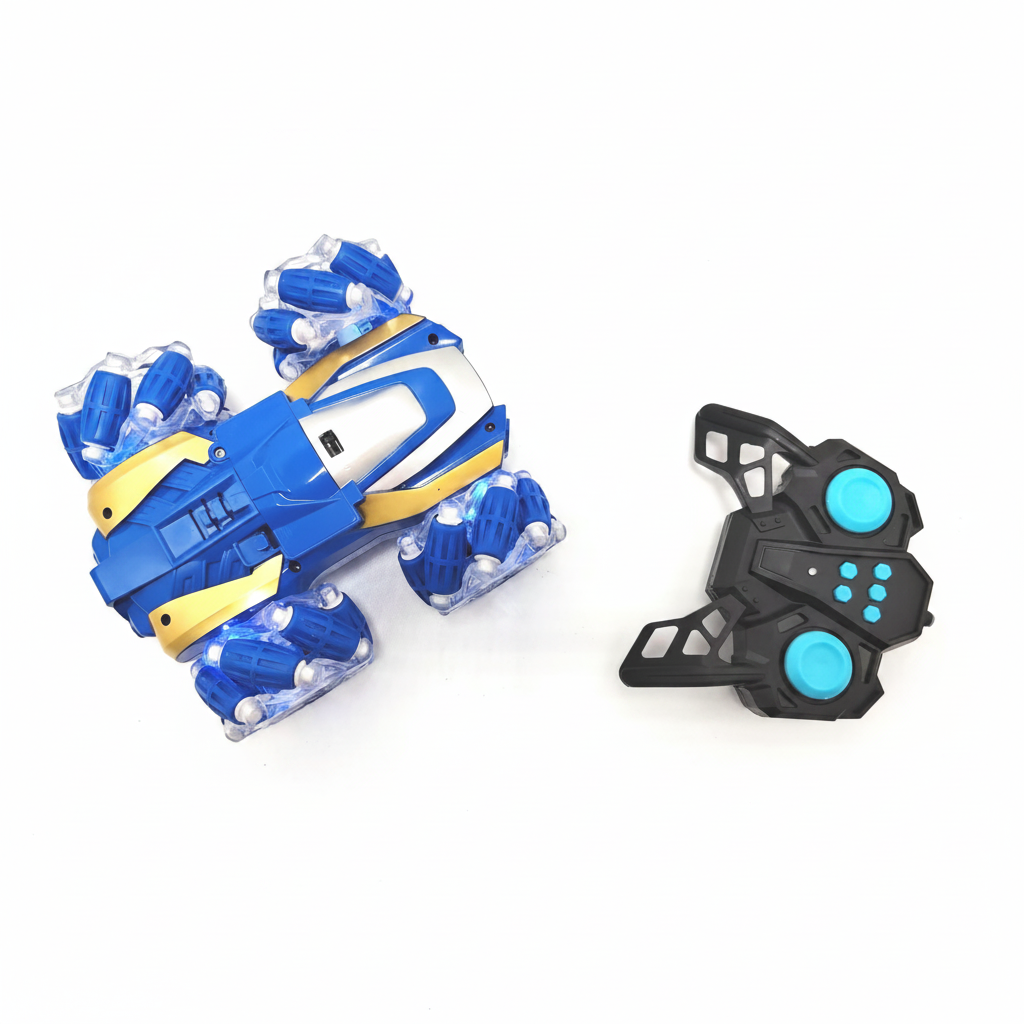 Mașinuță Electrică de Cascadorii cu Vapori de Apă – RC Stunt Car 2.4GHz, Acumulator Inclus, 3 ani+