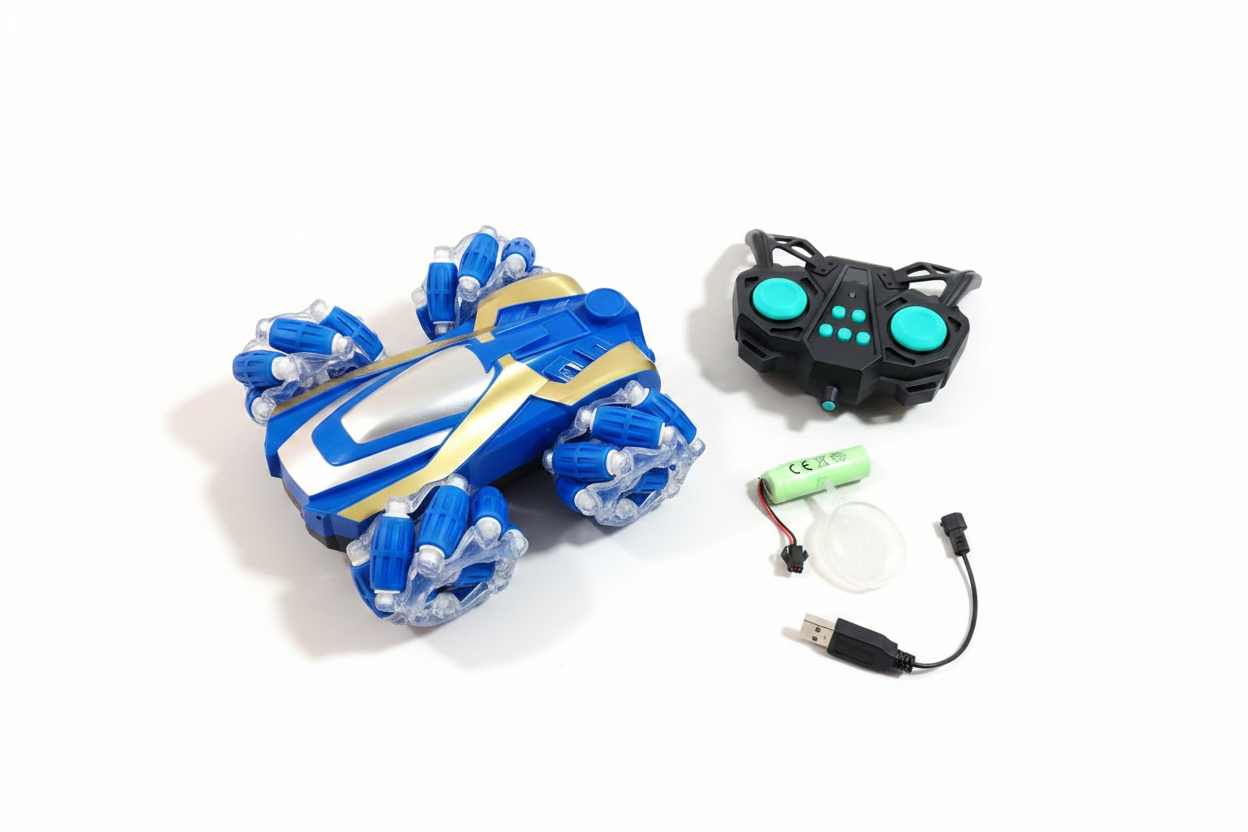 Mașinuță Electrică de Cascadorii cu Vapori de Apă – RC Stunt Car 2.4GHz, Acumulator Inclus, 3 ani+